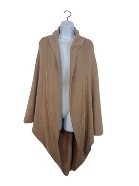 Marvelush Lizden Beige Knit Cocoon Cardigan Shawl Collar Draped SzM/L Oversized